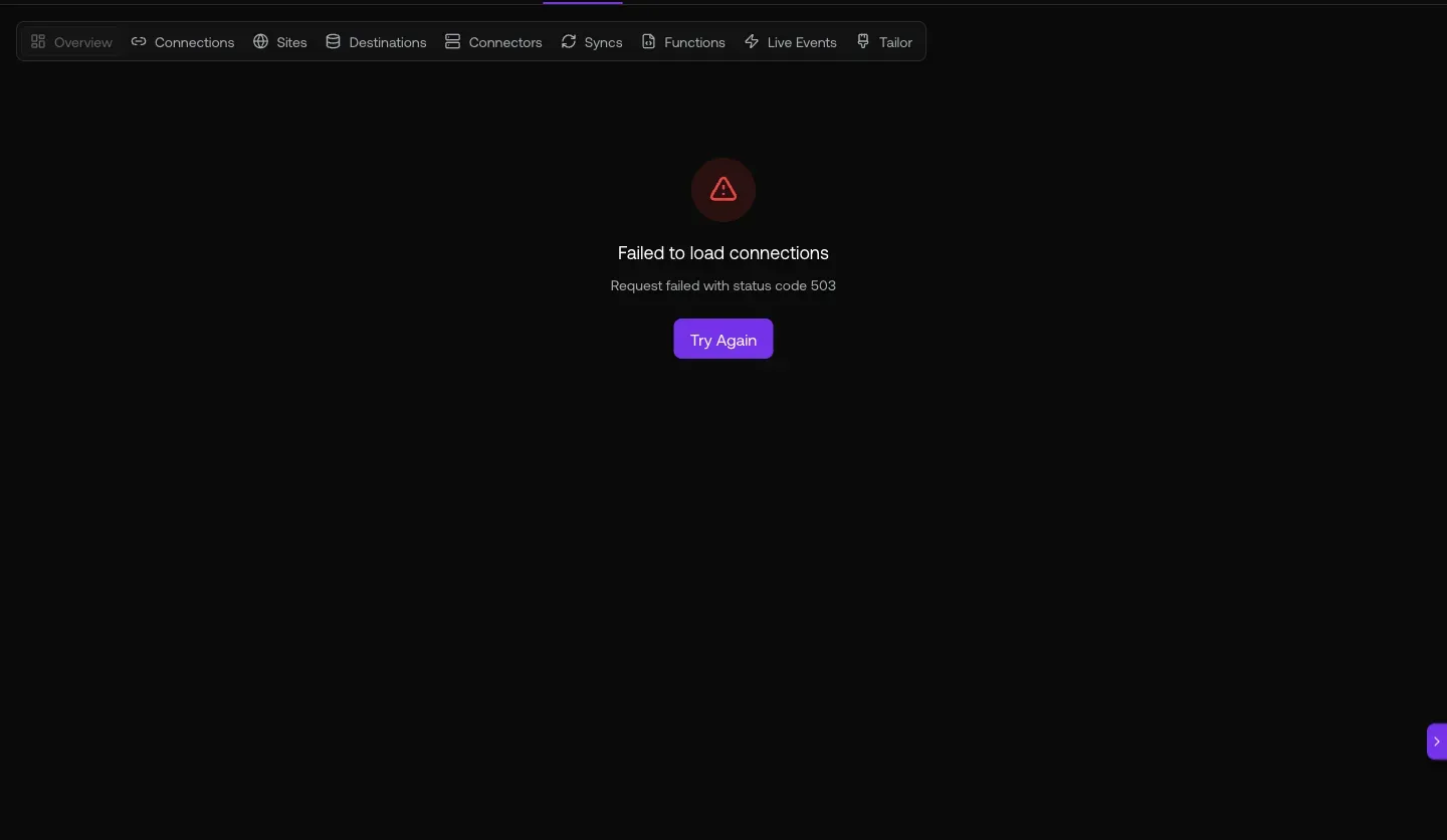 Stream detail showing Setup Instructions tab with HTML tracking snippet script async src=https://events.flow.graph8.com/p.js data-write-key=...